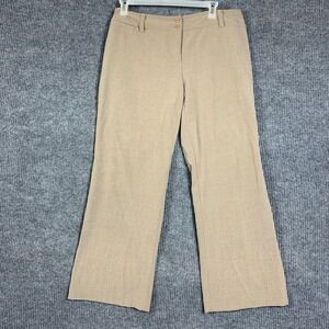 AGB Pants Womens 14 Brown Rayon Blend Stretch Wide Leg Dress‎ Professional 38x31